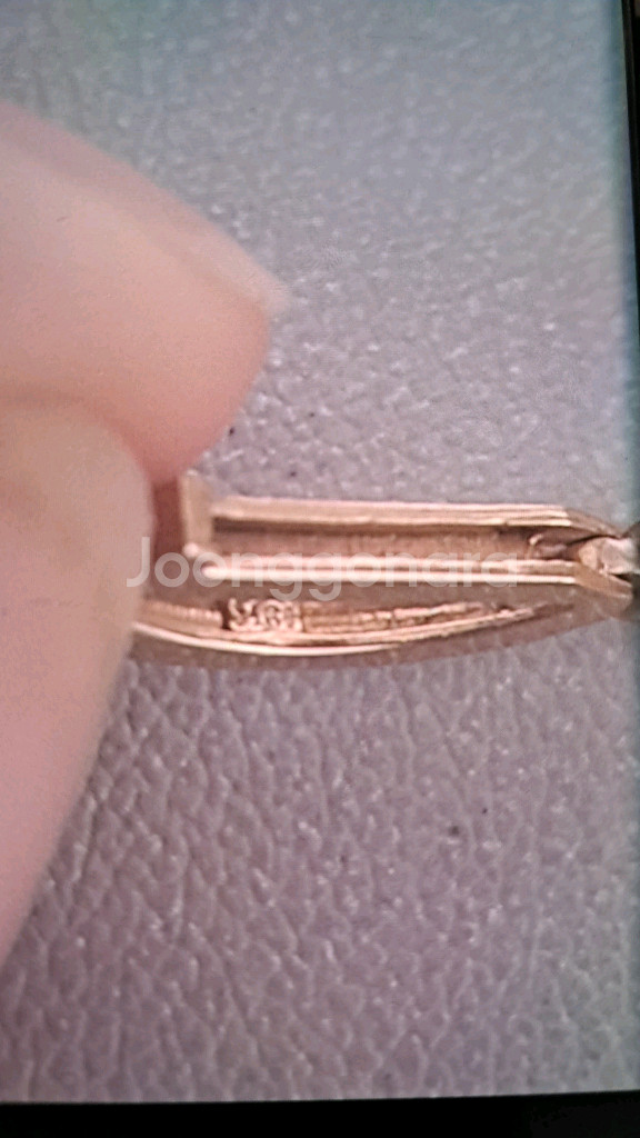 18k핑크골드 귀걸이--5