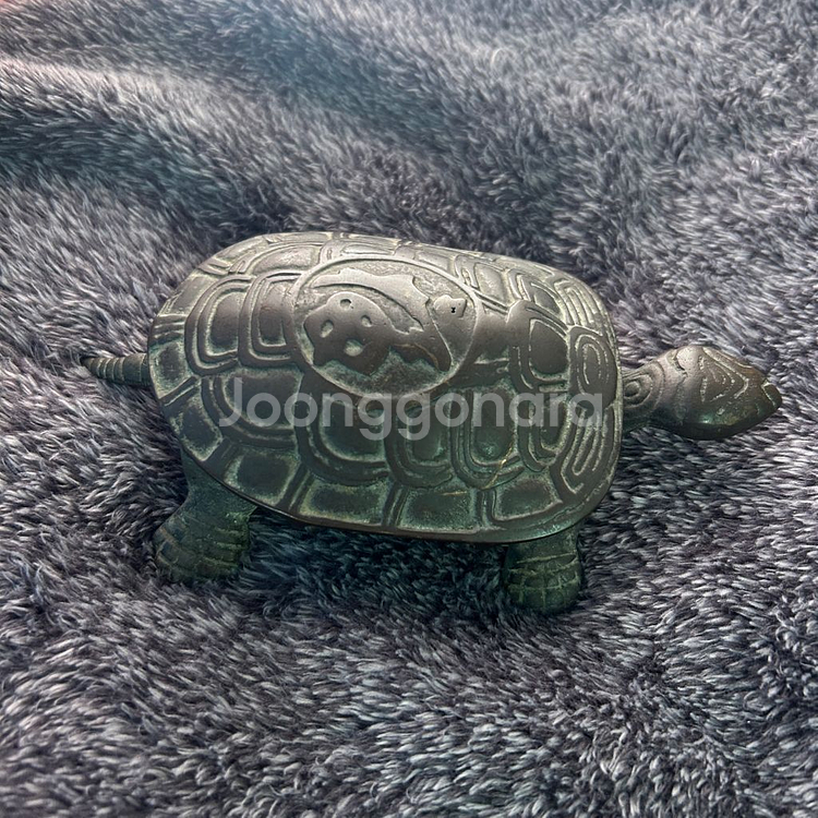 빈티지 거북이 복 뚜껑 보관함 동 신주 장식품 팝니다--2
