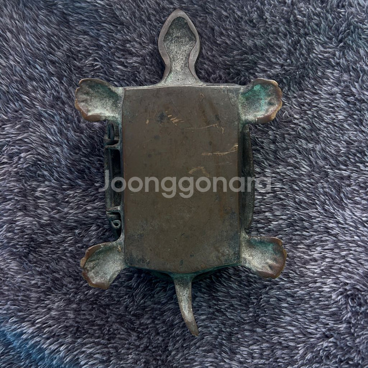 빈티지 거북이 복 뚜껑 보관함 동 신주 장식품 팝니다--4