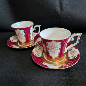 빈티지 행남사 커피잔 2조