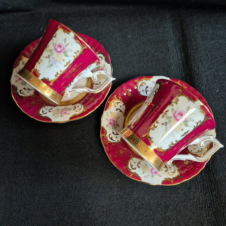 빈티지 행남사 커피잔 2조--1