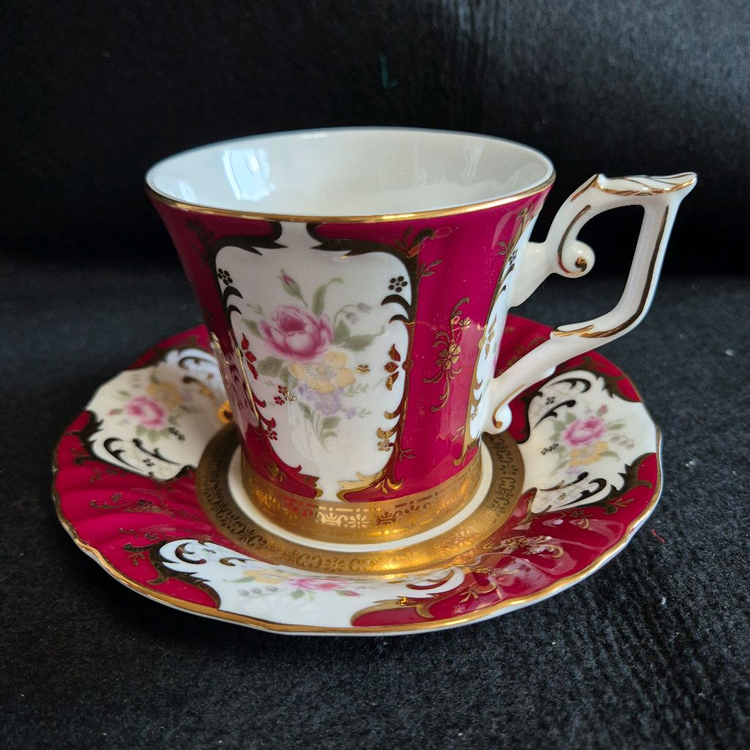 빈티지 행남사 커피잔 2조--2