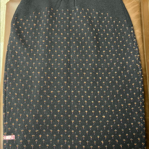 서스데이아일랜드 패턴 니트 스커트 65(S) 네이비