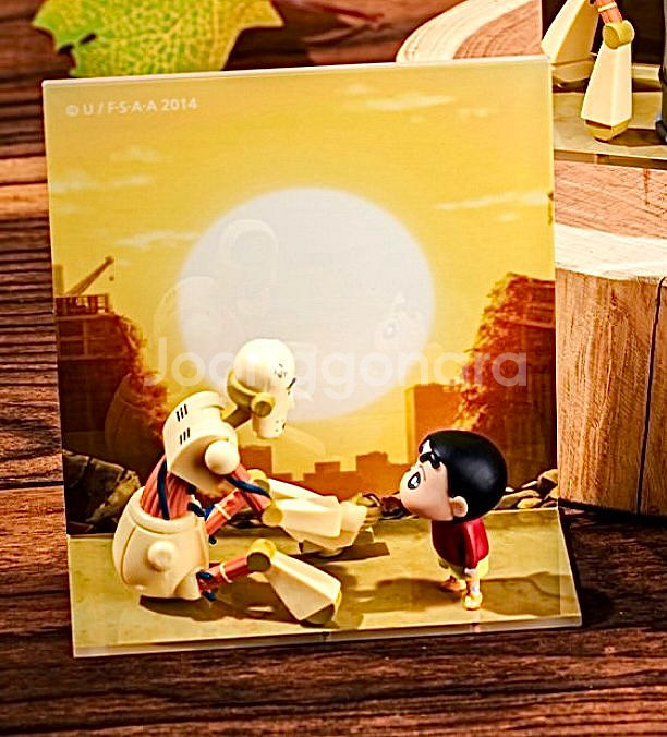 짱구 로봇아빠 피규어 아크릴 디오라마 짱구는못말려--3