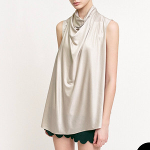 더로랑 실크 블라우스 / 하프문