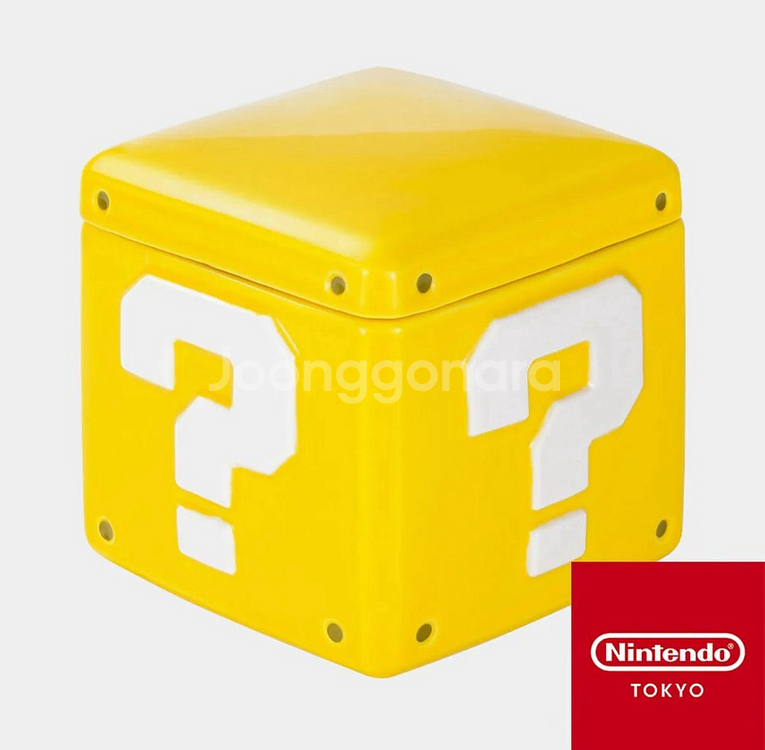 슈퍼 마리오 물음표 블록 피규어 장식 닌텐도 스위치--0