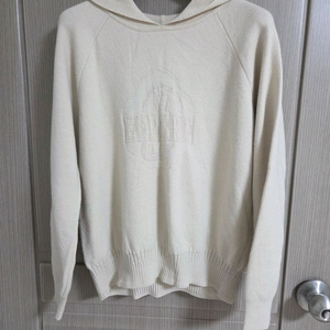 SJSJ 레터링 후드 니트탑 랑방 타임 마인 더캐시미어