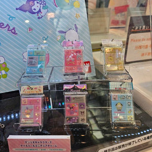 산리오 타일스티커 미니어처참가챠(미개봉/새상품)