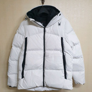 스파이더 남녀공용 백 레터 숏 다운 자켓/90/S