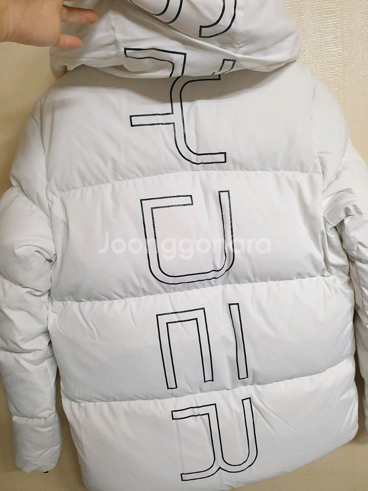 스파이더 남녀공용 백 레터 숏 다운 자켓/90/S--5