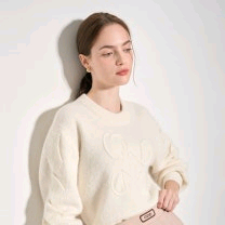 오즈세컨 알파카 텍스처블록니트탑 마인 타임 시스템 랑방