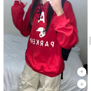 에이블리 남여공용 루즈핏 파커 후드티 (새상품)