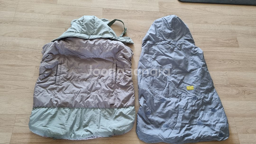 베이비머핀 아기띠 워머+바람막이--0