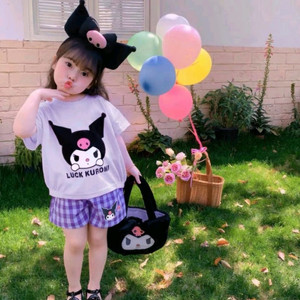 산리오 쿠로미 반팔티+반바지 상하복세트(140/6-7)