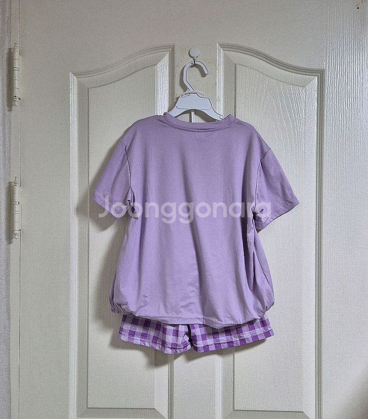 산리오 쿠로미 반팔티+반바지 상하복세트(140/6-7)--2