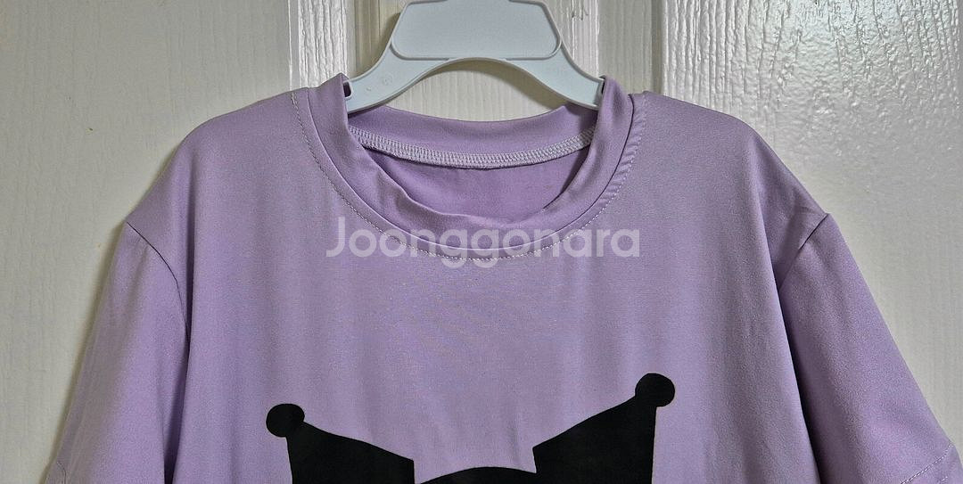 산리오 쿠로미 반팔티+반바지 상하복세트(140/6-7)--4