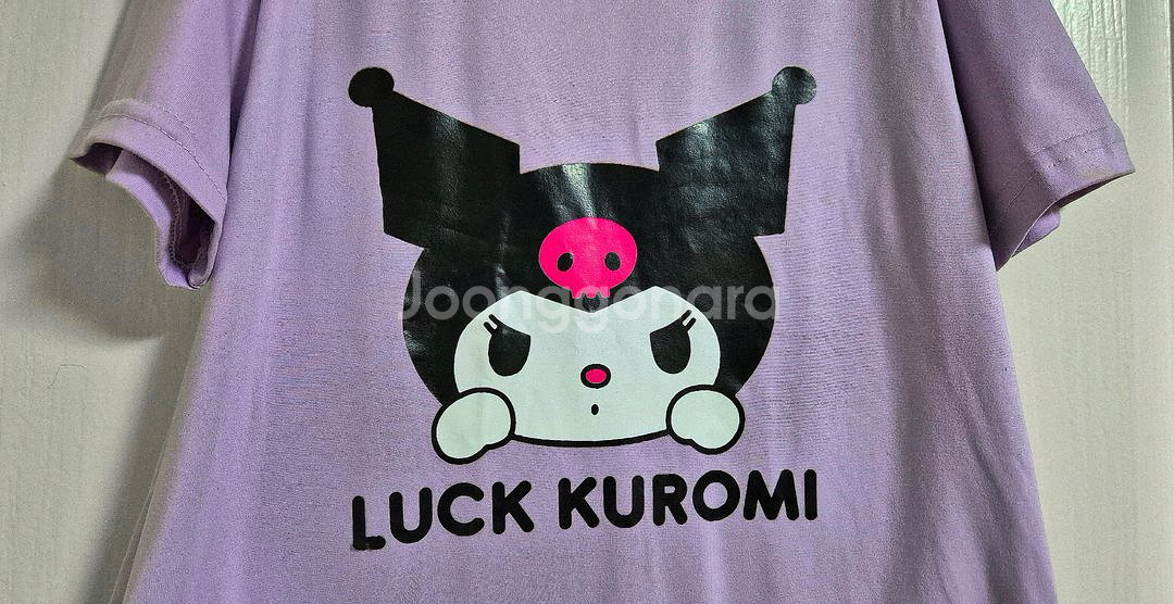 산리오 쿠로미 반팔티+반바지 상하복세트(140/6-7)--5