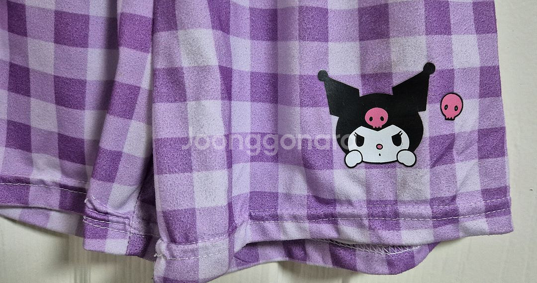 산리오 쿠로미 반팔티+반바지 상하복세트(140/6-7)--8