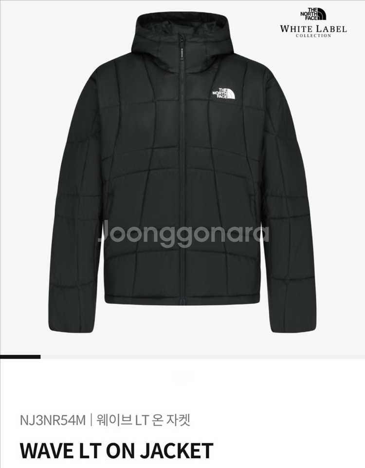 (L)노스페이스 화이트라벨 웨이브 온볼 자켓 레알블랙--0