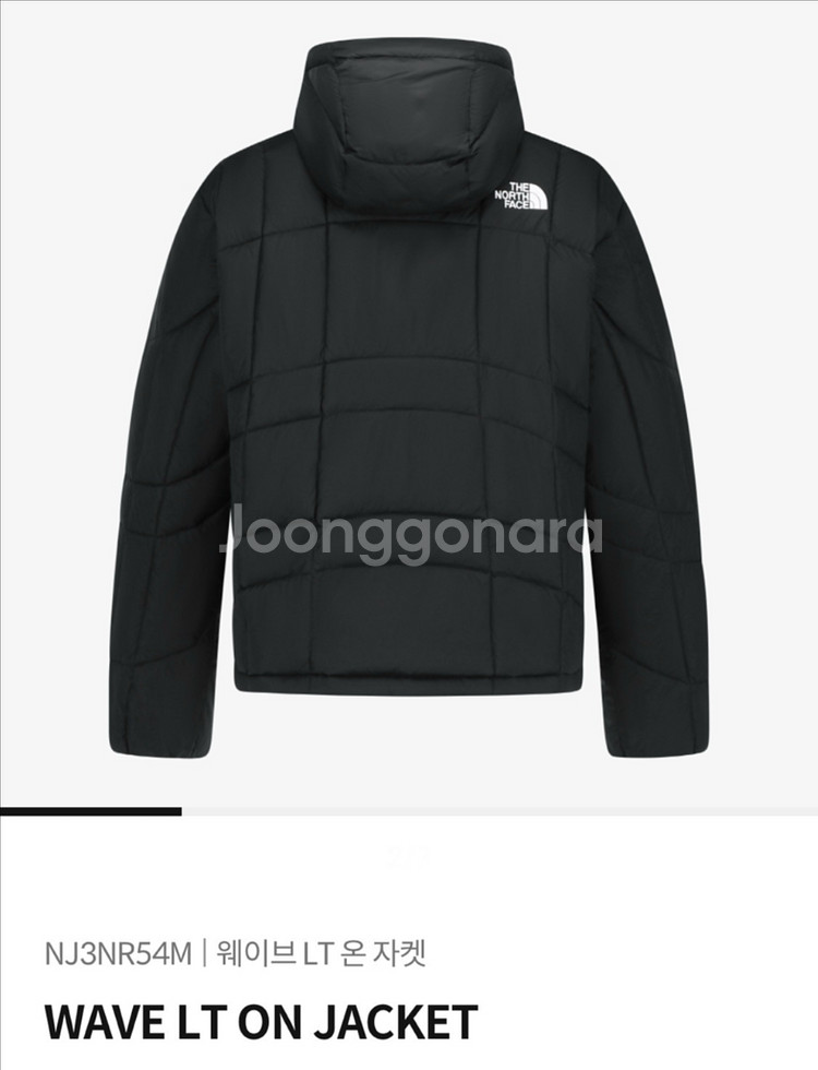 (L)노스페이스 화이트라벨 웨이브 온볼 자켓 레알블랙--1