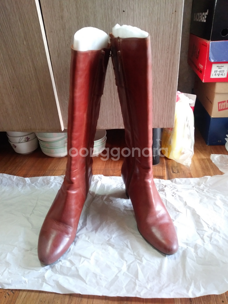 여성 소가죽 부츠 230--1