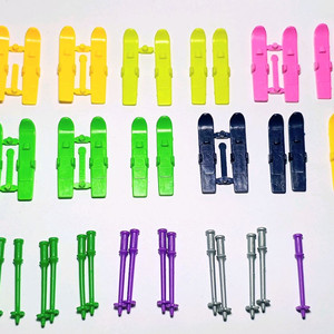 플레이모빌 소품 : 아이용 스키용품 일괄