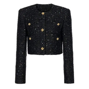 부루하하 브루하하 이태리 린톤 트위드 자켓