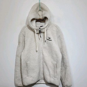 아이더 플리스 후드점퍼 아이보리 뽀글이 후리스 자켓