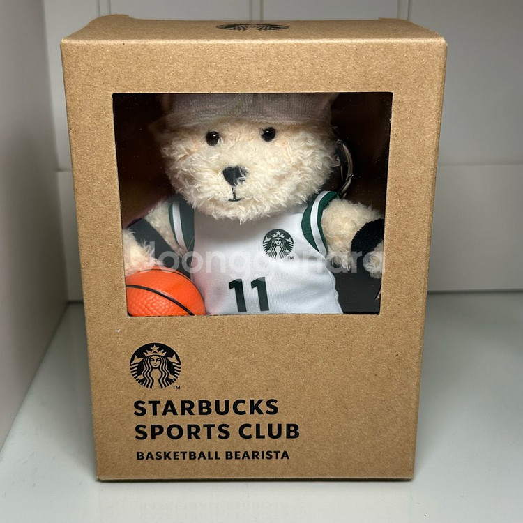 스타벅스 스포츠클럽 농구 베어리스타 키체인 키링--0