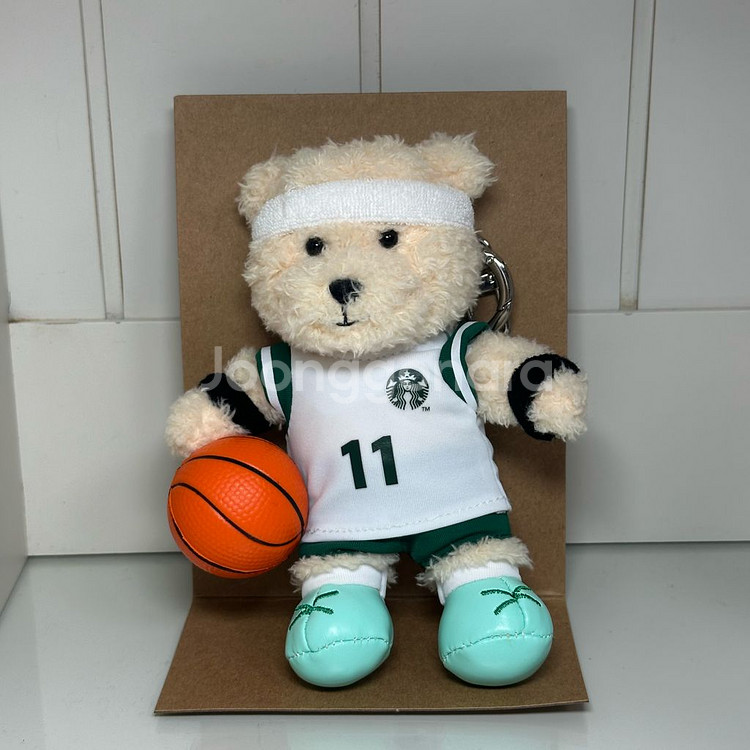 스타벅스 스포츠클럽 농구 베어리스타 키체인 키링--2