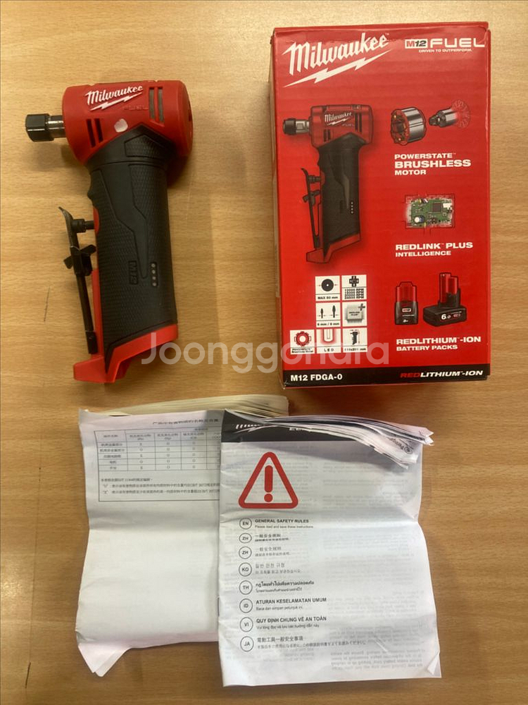 밀워키 직각 다이 그라인더 베어툴 M12 FDGA-0--0