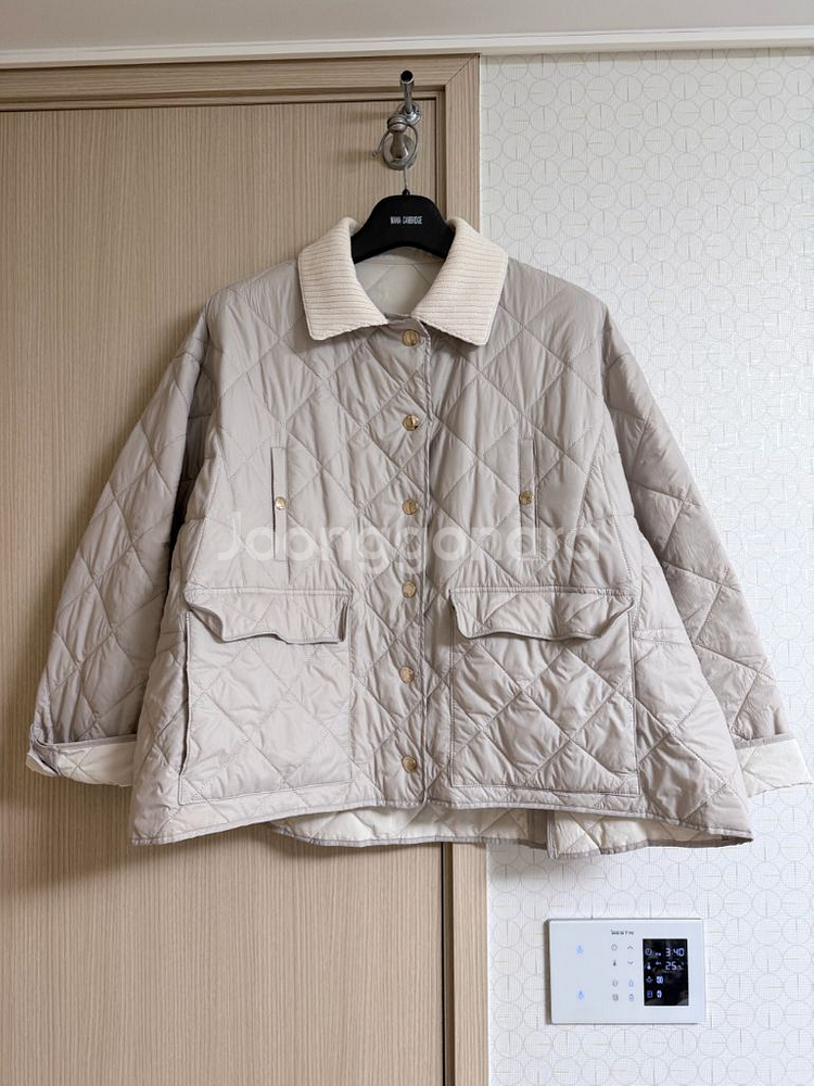 시스템 텍스처 블록 퀼팅 라인 점퍼 55--2