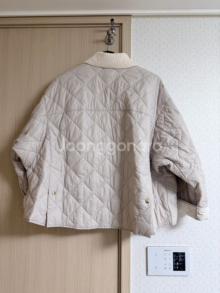 시스템 텍스처 블록 퀼팅 라인 점퍼 55--3