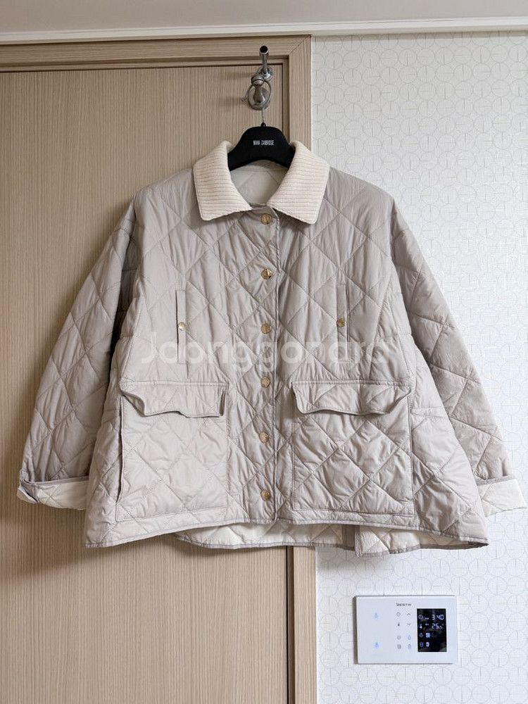 시스템 텍스처 블록 퀼팅 라인 점퍼 55--7