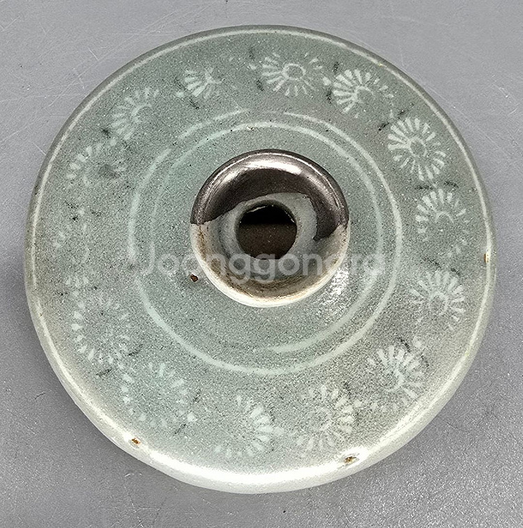 고려시대 청자상감국화문유병--0