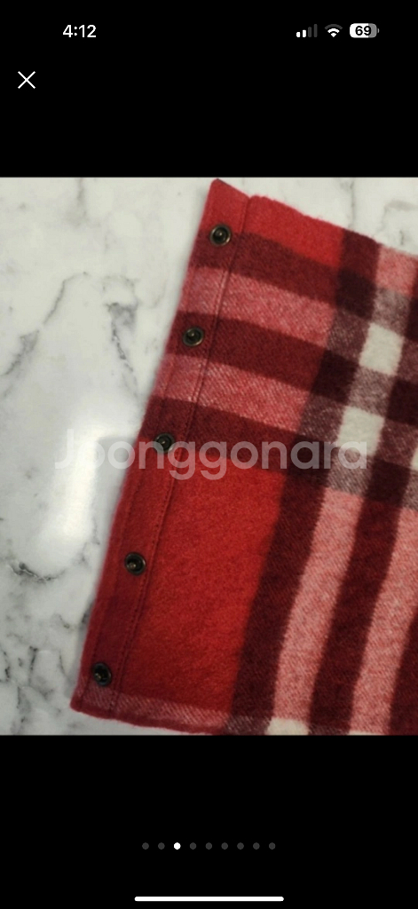 정품. burberry 100%산양털 캐시미어목도리--2