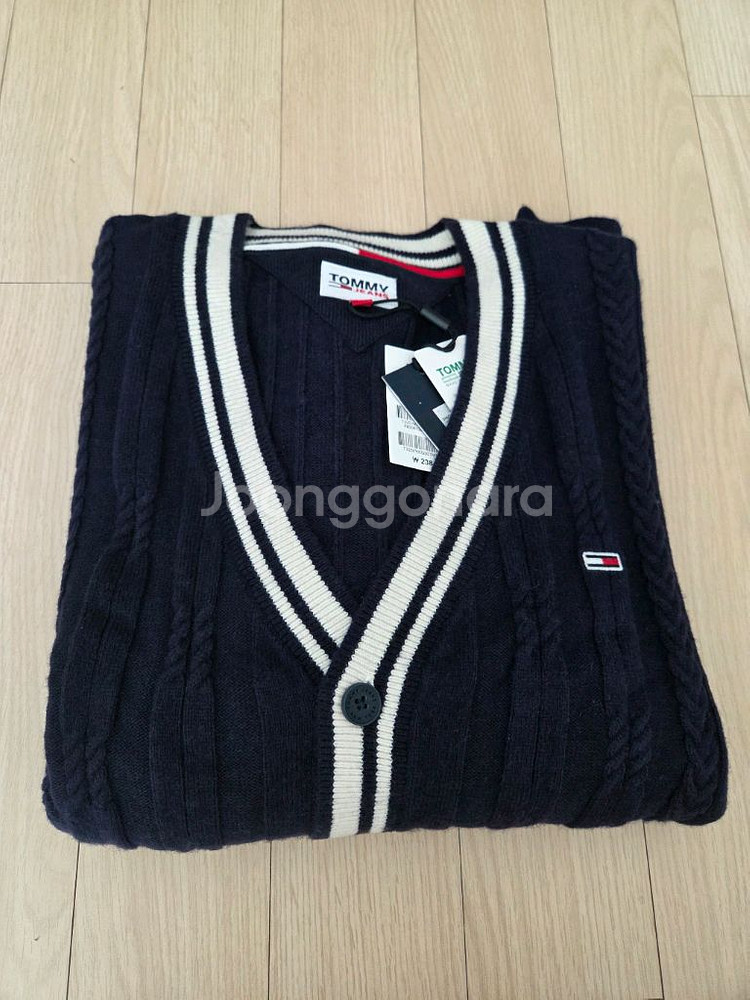타미힐피거 네이비 가디건 XL사이즈--0