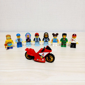 레고 미니피규어 오토바이 일괄