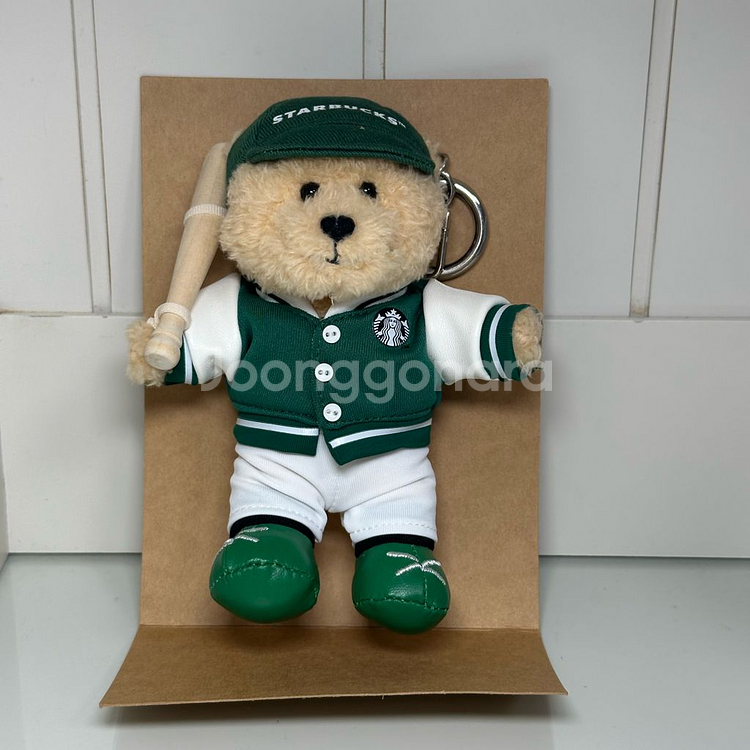 스타벅스 스포츠클럽 야구 베어리스타 키체인 키링--2