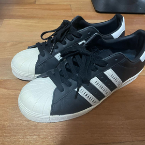 아디다스 x 휴먼 메이드 슈퍼스타 블랙 화이트 270