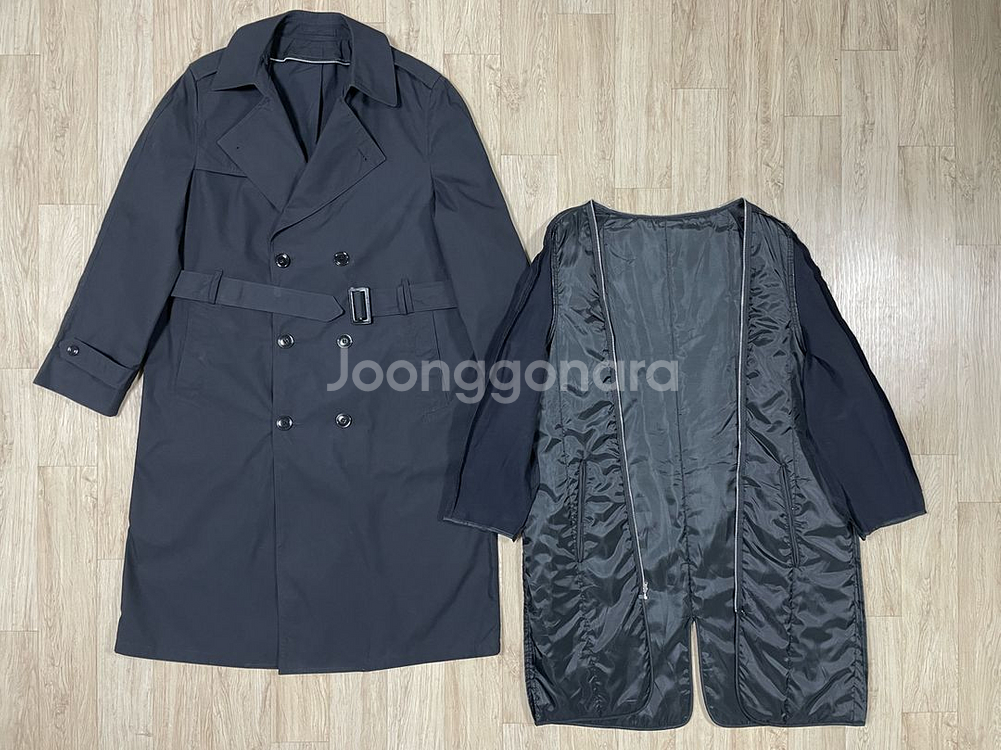 105) 미군 블랙 트렌치코트(내피포함)RRL&폴로--1