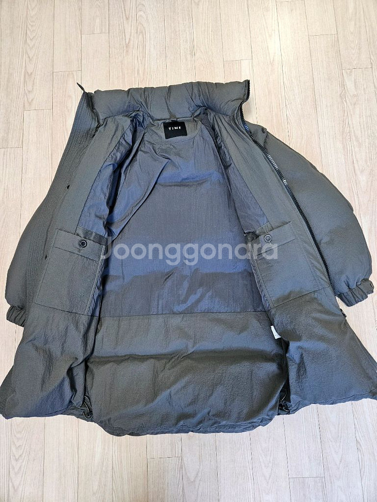 타임옴므 히든후드 구스다운 점퍼 팝니다--2