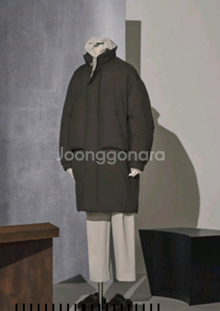 타임옴므 히든후드 구스다운 점퍼 팝니다--1