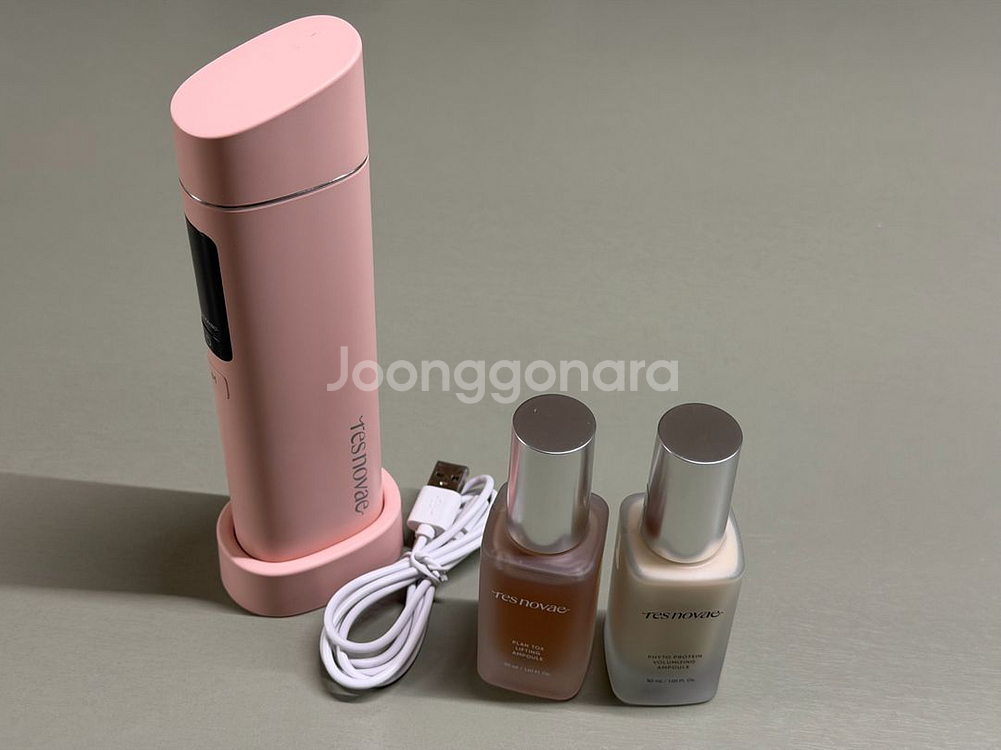 레스노베 뷰티 디바이스 기기 + 미개봉 앰플2개--0