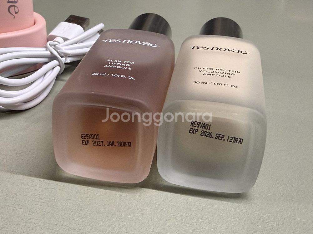 레스노베 뷰티 디바이스 기기 + 미개봉 앰플2개--5