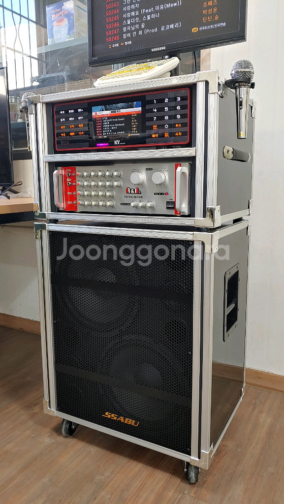 금영 최고급반주기 Q300 이동식노래방풀세트--3