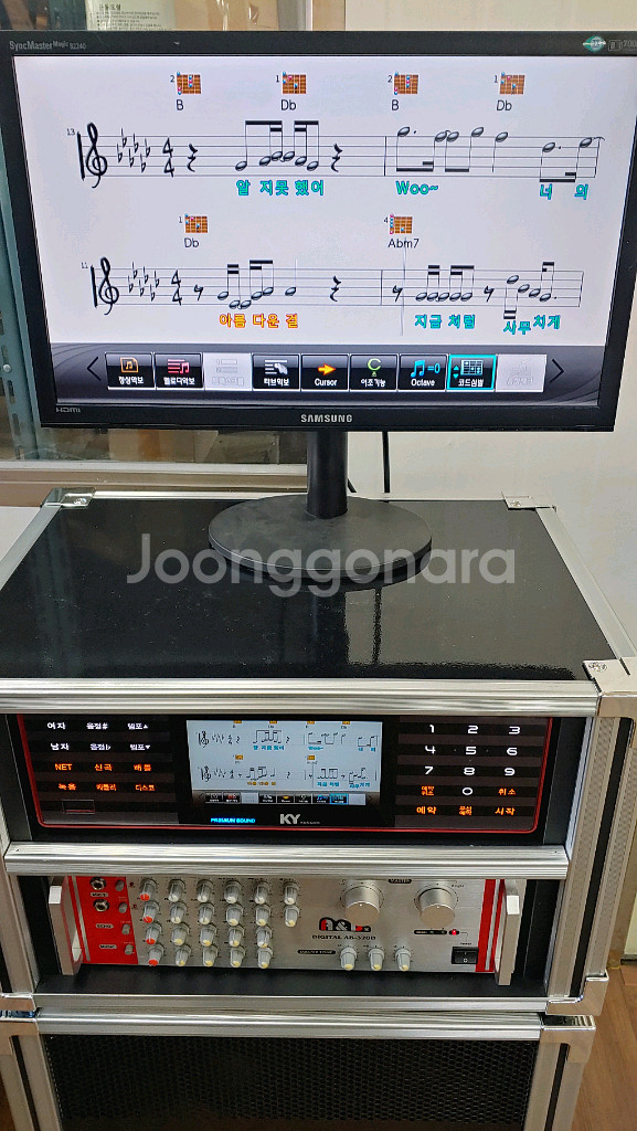금영 최고급반주기 Q300 이동식노래방풀세트--5