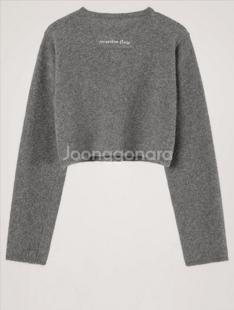오버듀플레어 라쿤미니 가디건 그레이--3