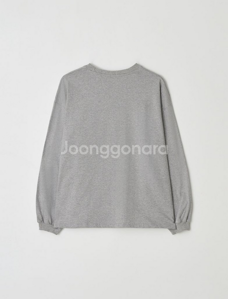 피어 코튼 티셔츠--2