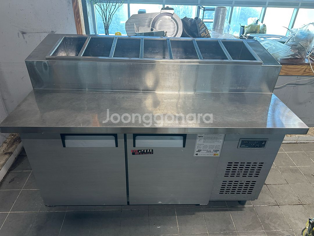 유니크 업소용 토핑 테이블 냉장고 1500--0